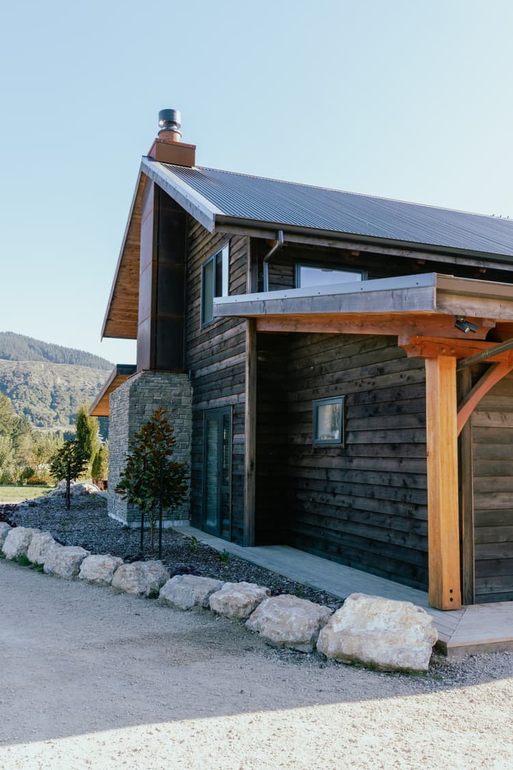 Luxury countryside barn home with traditional timber frame and river views